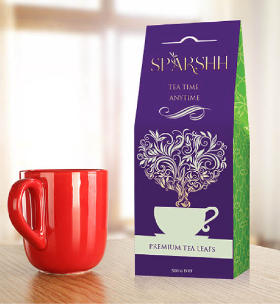 tea label design