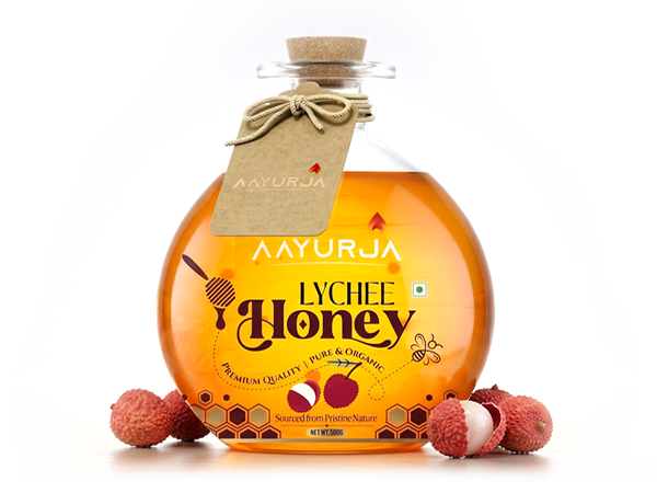 Aayurja lychee honey luxury packaging by expert packaging design company