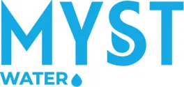 myst water packaging logo