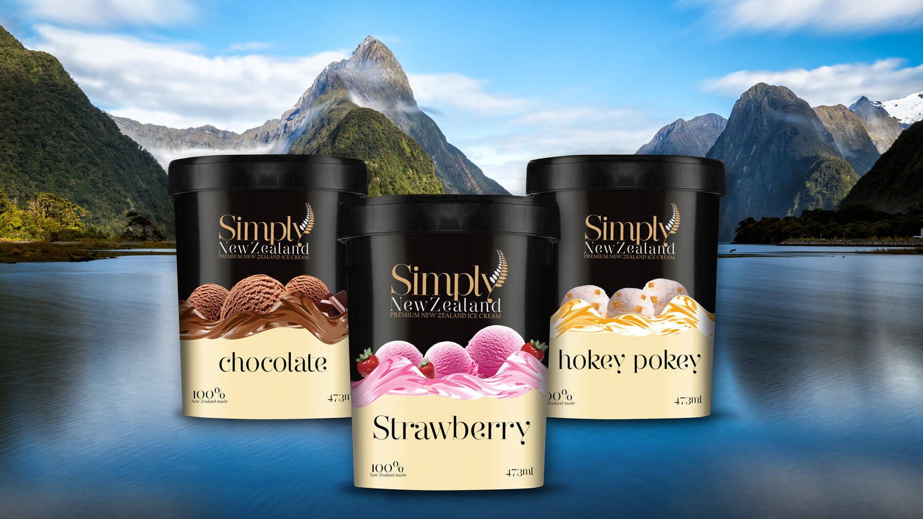 New Zealand Ice Cream Packaging
