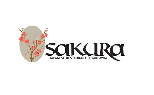 sakura japenese logo design
