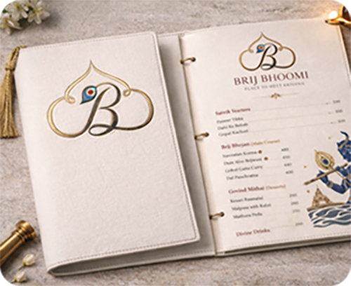 Hotel Menu Card Design