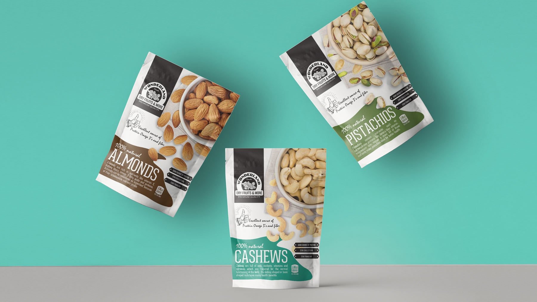 Wonderland Nuts Packaging Design