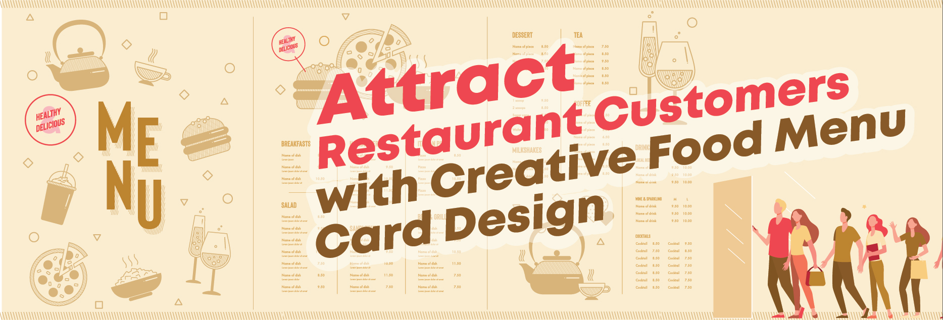 Attract Restaurant Customers with Creative Food Menu Card Design
