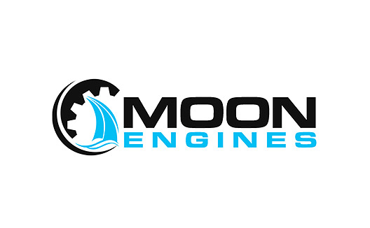 Boat engine logo branding artwork