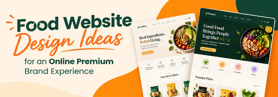 Food website design ideas